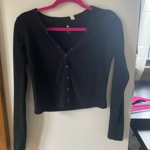Black Long Sleeve Top